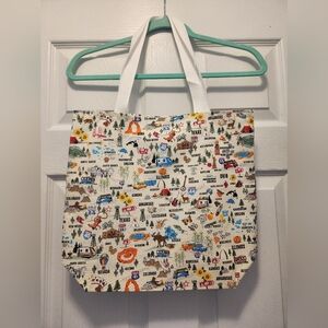 Handmade Colorful USA Tote Bag